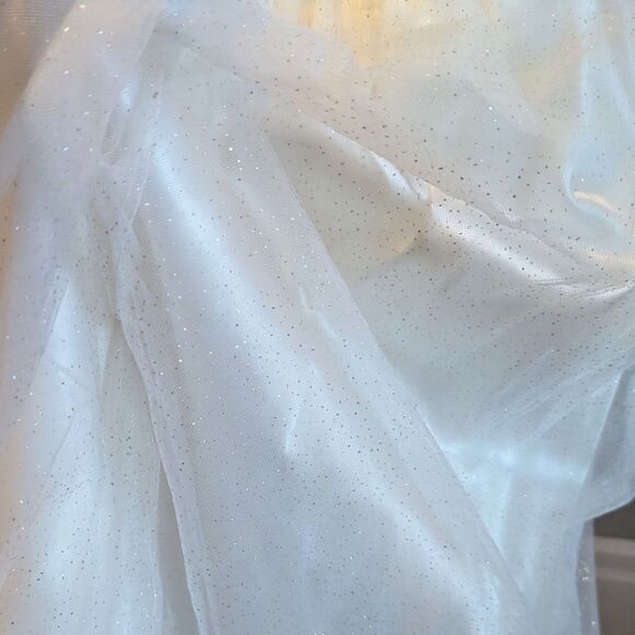 Vintage Y2K Gunne Sax Prom Gown Corset Rhinestone Glitter Princess Bridal 11 - Picture 7 of 12